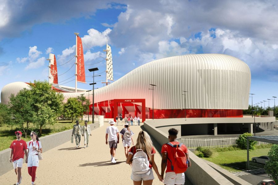 esplanade de l'arkea park à brest